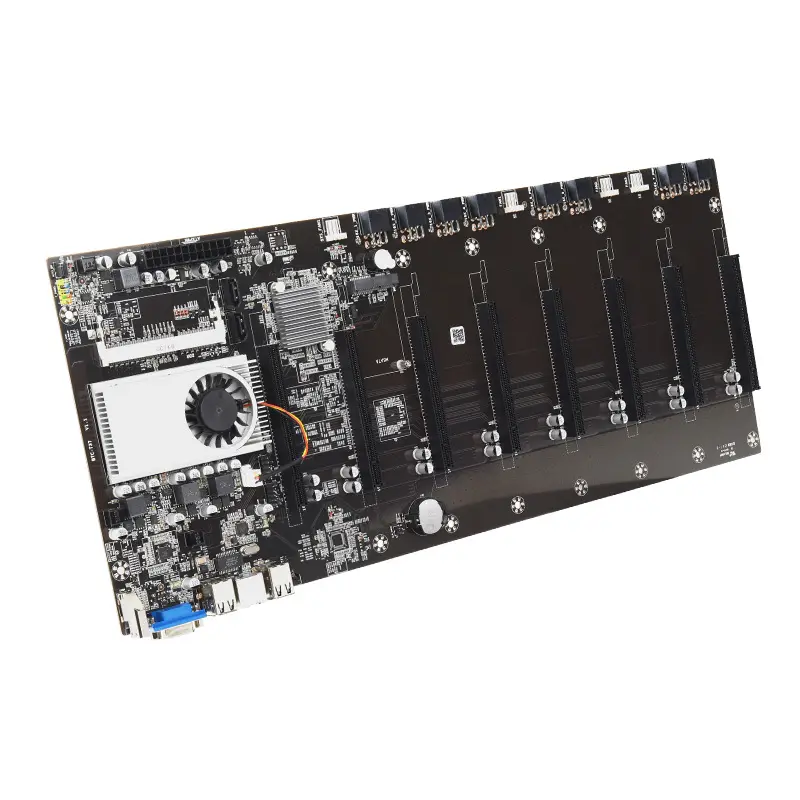 8 GPU T37 8gpu motherboard 8 pcie Intel847 1037u DDR3 onboard processor Mainboard support RTX 3070 3080 3090 gpu