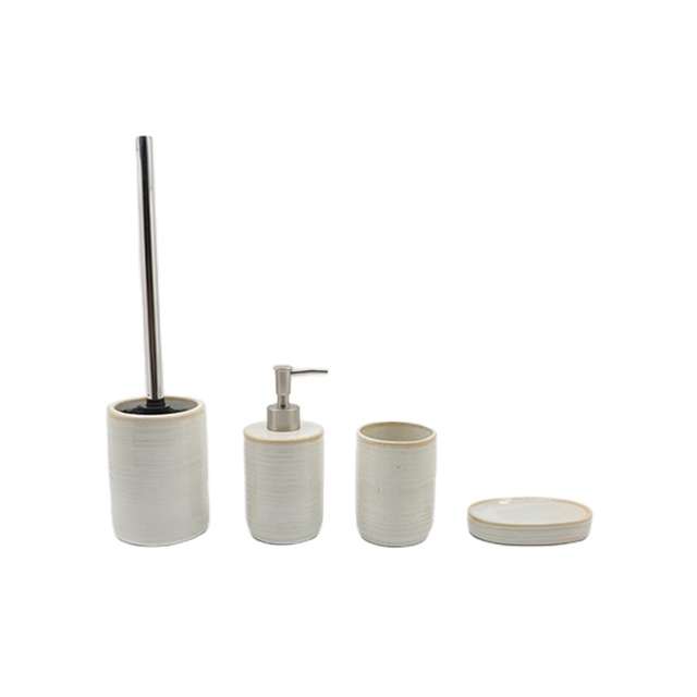 Top Sales best seller hotel household Luxury Bath Set of ceramic Bathroom Accessories