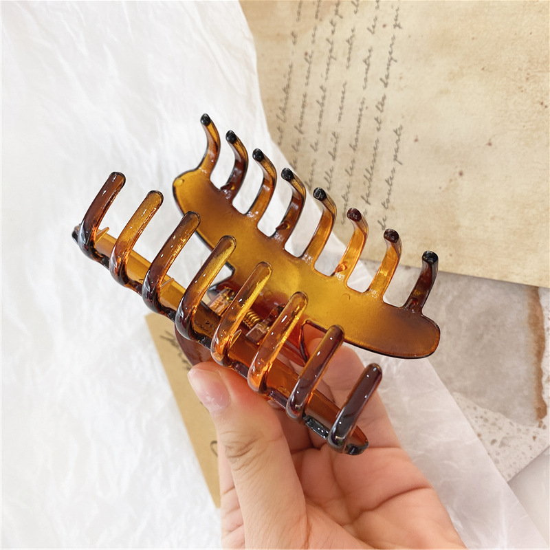 Elegant Frosted Hairclips Hairpins Barrette Headwear for Women Girls Solid Big Hairclip