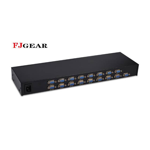 Высококачественный разветвитель vga FJGEAR 1 in и 16 out 16 port jukebox