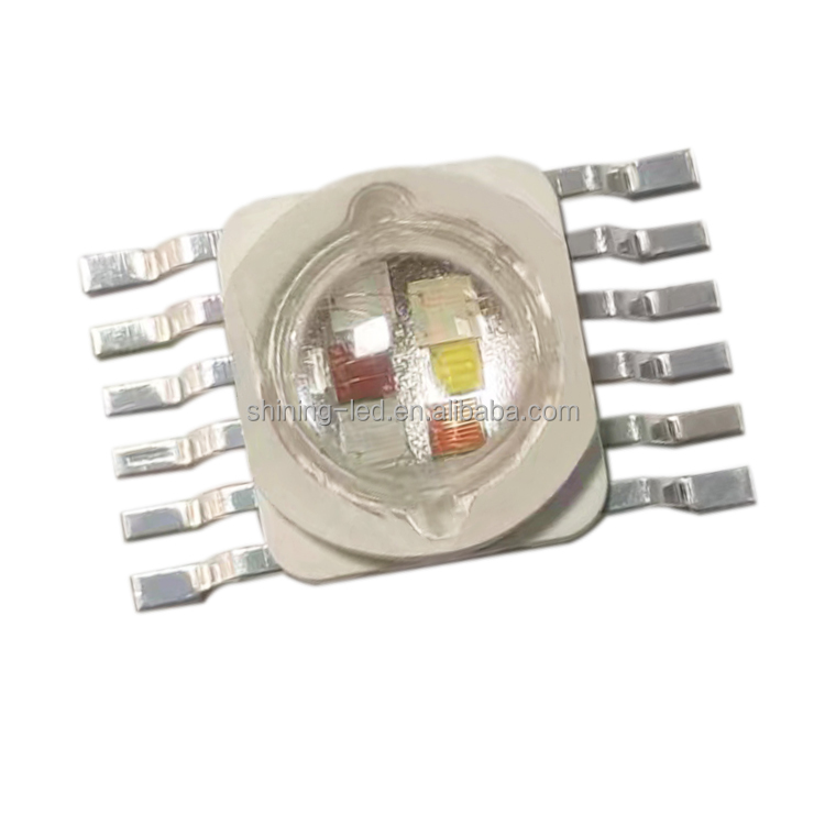 6channel Muti-Color Diode 6*1W 6*2W 6W 12W RGBYUV YRGBW RGBWYV RGBWYUV RGBWUV High Power RGBWYP 6 in 1 LED Chip for Stage Light