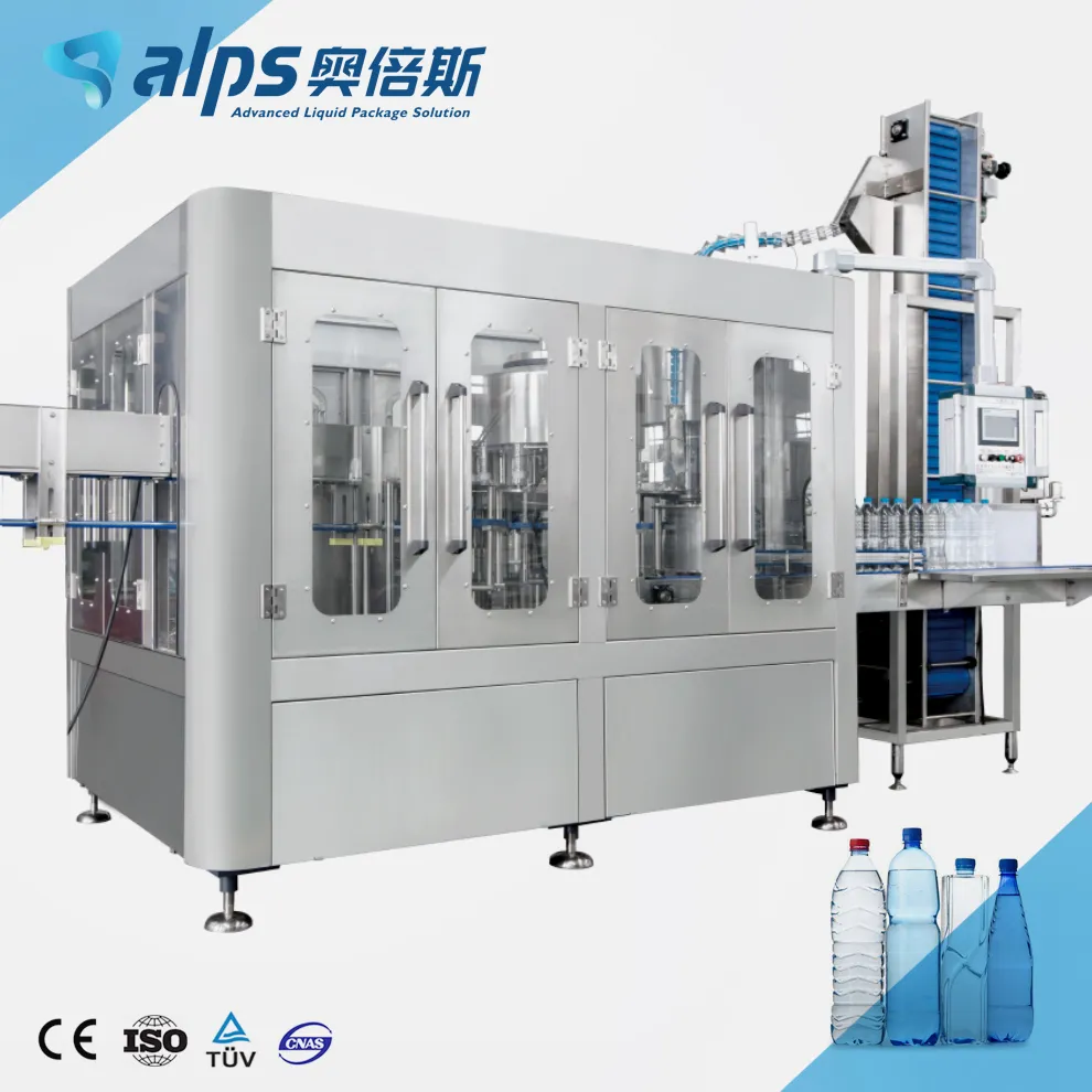 Drink Water Plant Turnkey Project PET Plastic Bottle Automatic Filling Capping Machine Pure Drinking Mineral Water Bottling Plant For Sale