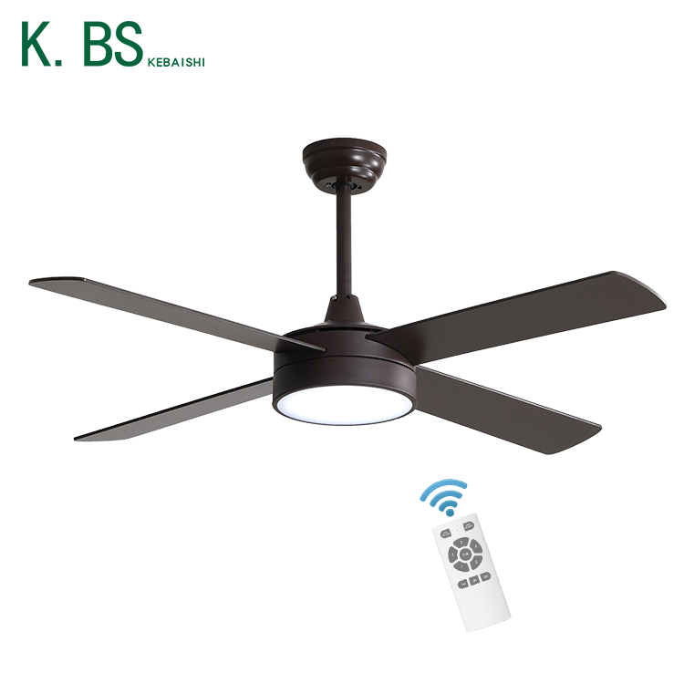 Remote Control 52inches Dining Room Lighting AC DC Indoor Ceiling Fan With Light