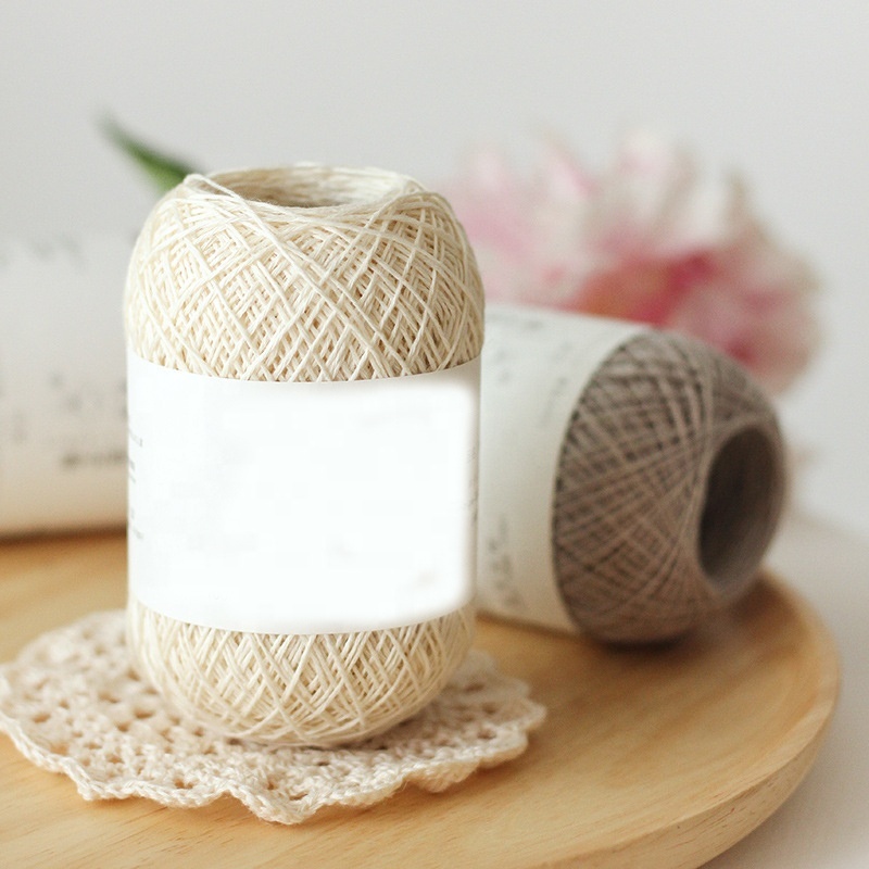 wholesale 100% yarn dyed linen yarn crochet linen yarn thick for knitting crochet summer