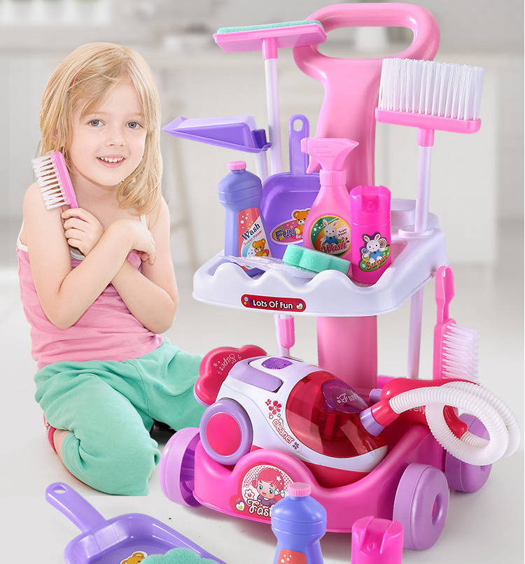 Cleaning set toys for kids big set for girls 10 years children's kitchen toys pretend play children housekeeping toys