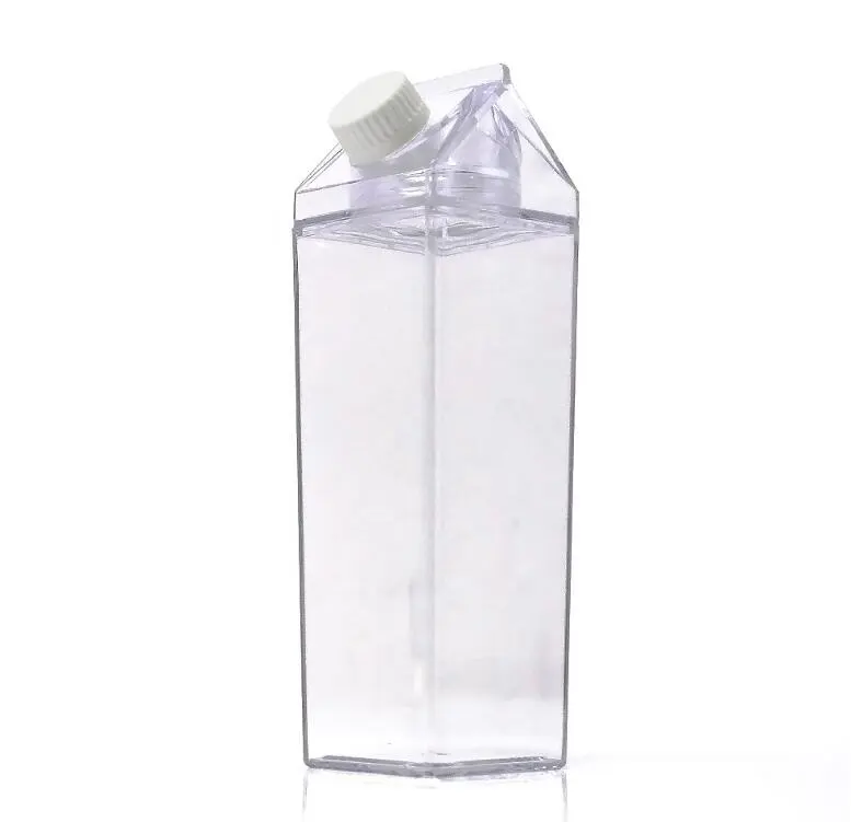 Best Selling Product 2020 Transparent Square Plastic Water Bottle Eco-friendly Bottles With Custom Logo And Pattern