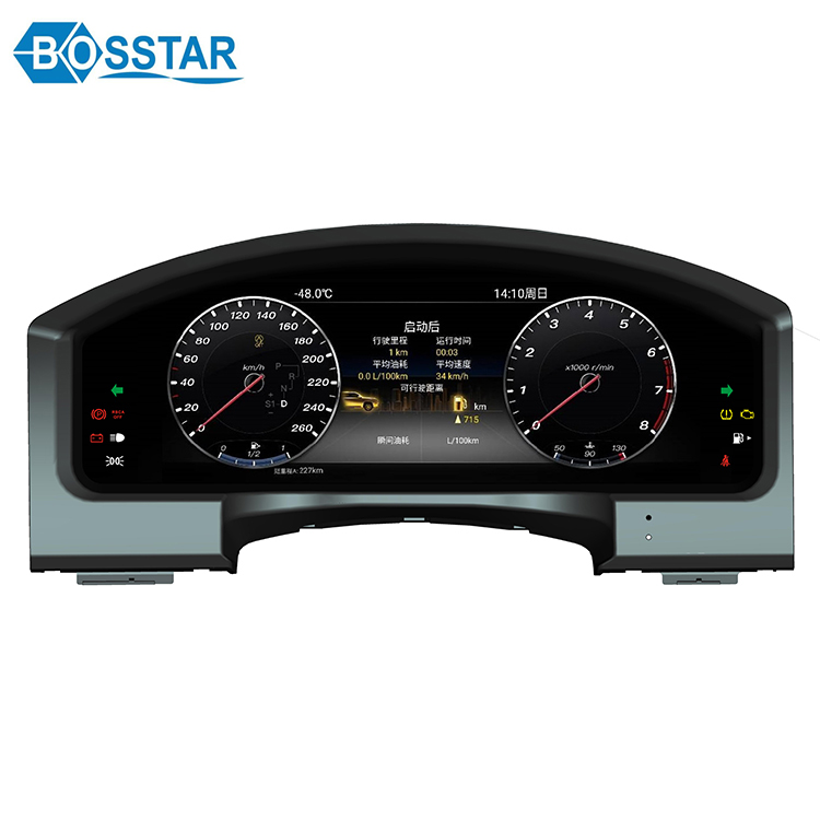 Автомобильный спидометр Bosstar, 12,3 дюйма, android 2 + 32 ГБ, маслометр для Toyota Land cruiser, кластер инструментов