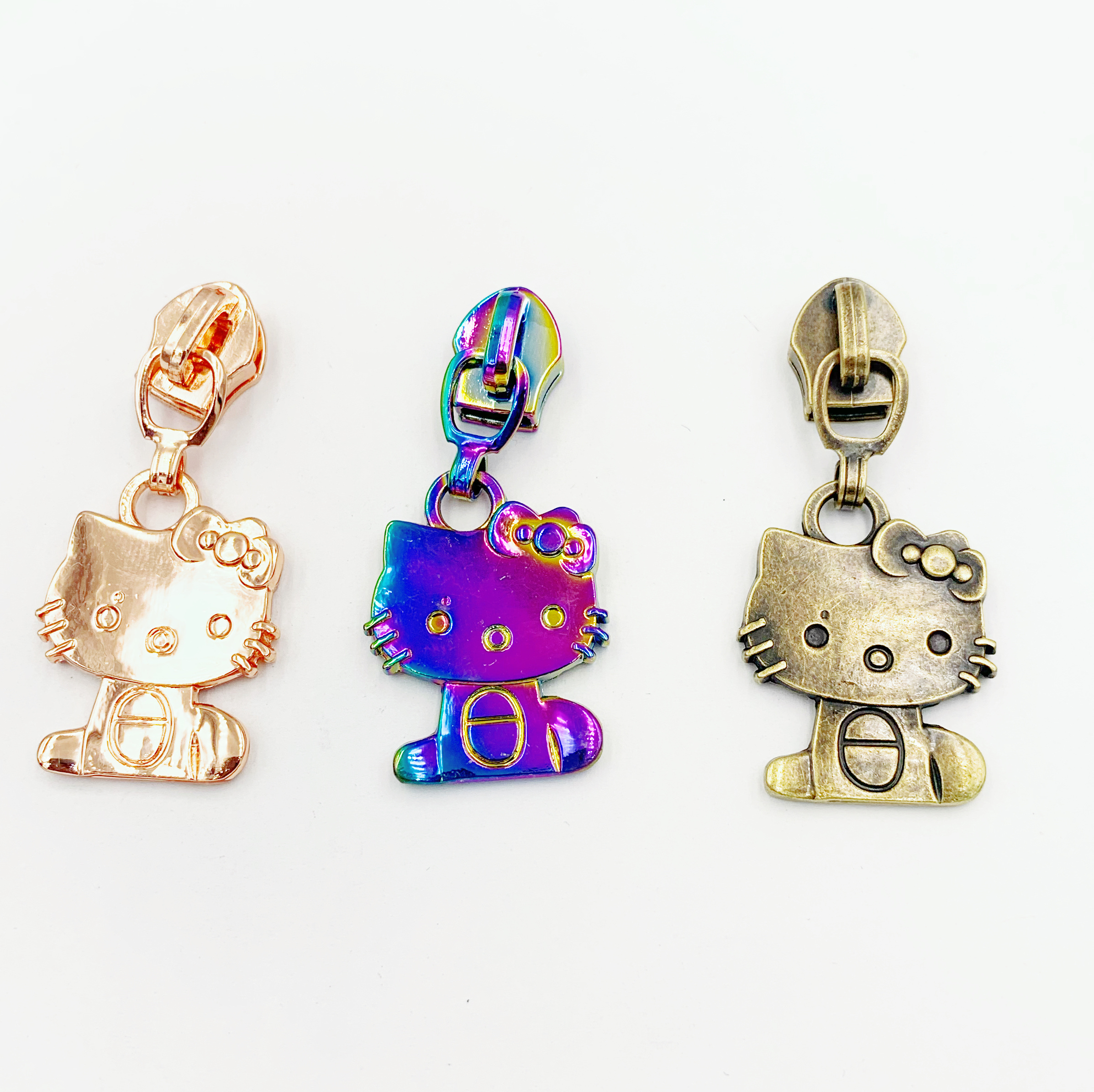 high quality custom design metal zipper pulls zipper slider for bags
