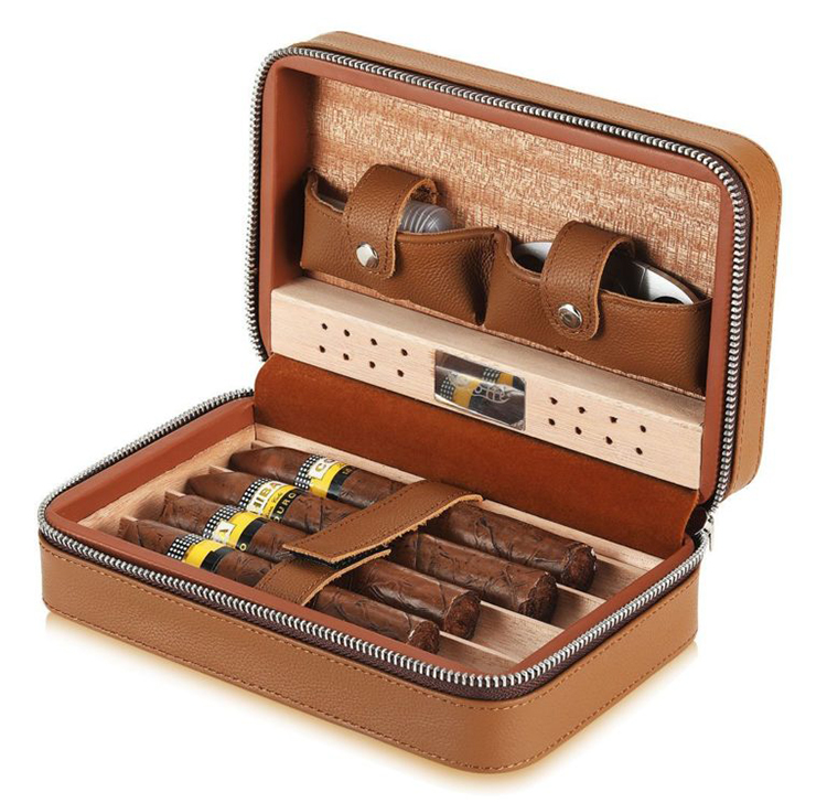 Кожаный чехол для сигар cohiba