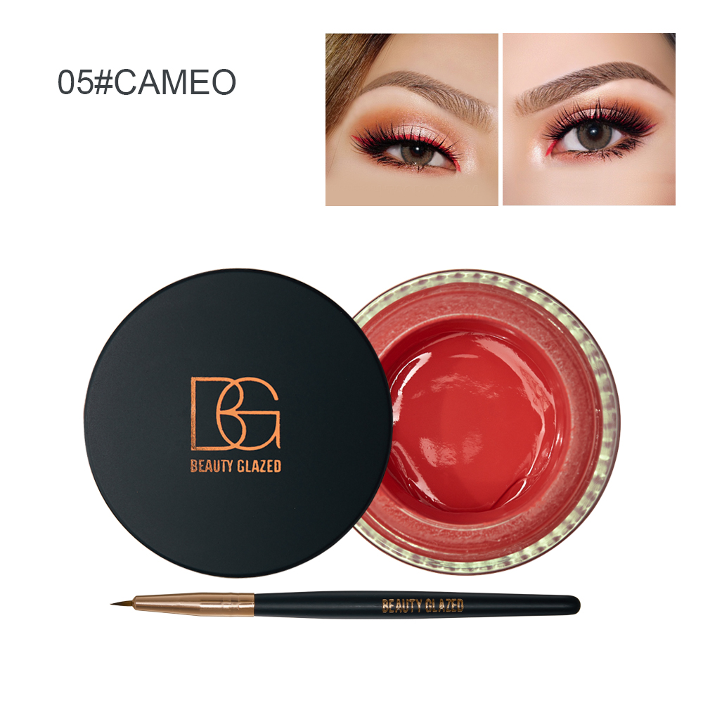 Private Label 2021 New Makeup 6 Color Colorful Eye Liner Gel Smudgeproof Waterproof Colored Eyeliner Gel