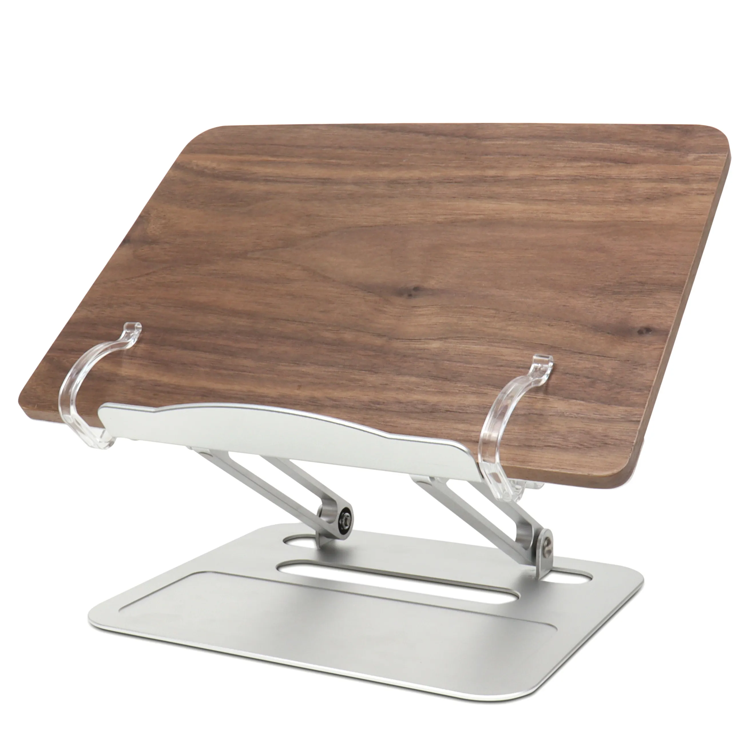 High quality walnut eco-friendly reading stand Recipe stand for table top adjustable