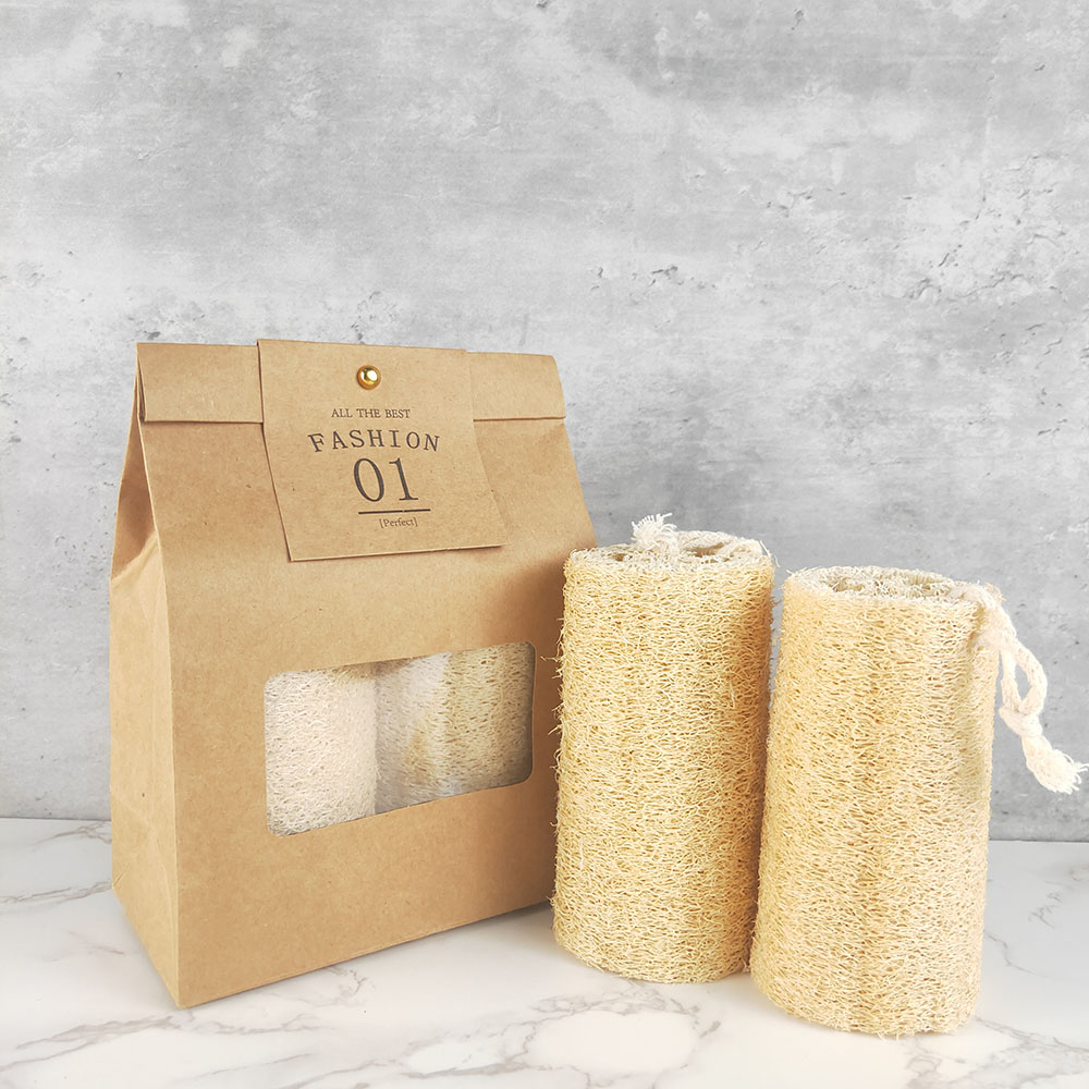 100% Natural Eco friendly Organic biodegradable bath kitchen cleaning loofah sponge