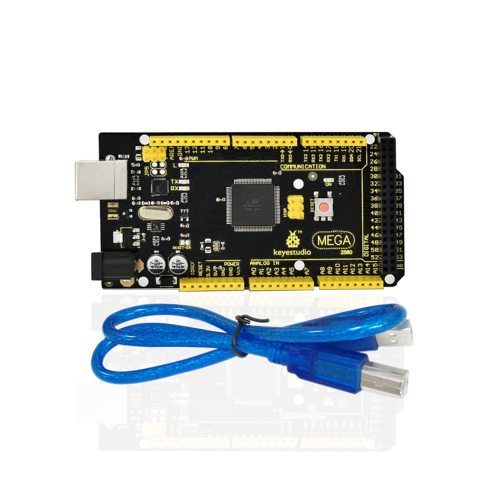 Высокое качество ATMEGA2560-16AU МЕГА 2560 R3 плата + кабель USB совместимый для arduinos Mega 2560 r3