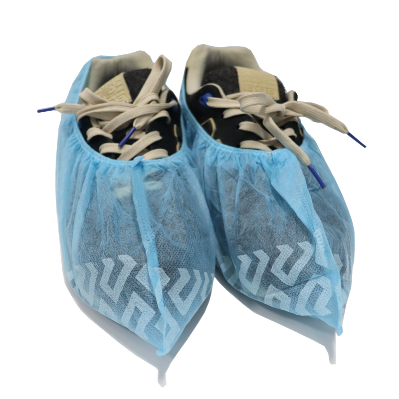 Disposable Nonwoven Automatic Shoe Cover Ppe Medical Nonwoven Anti Slip Hands-Free Shoe Covers