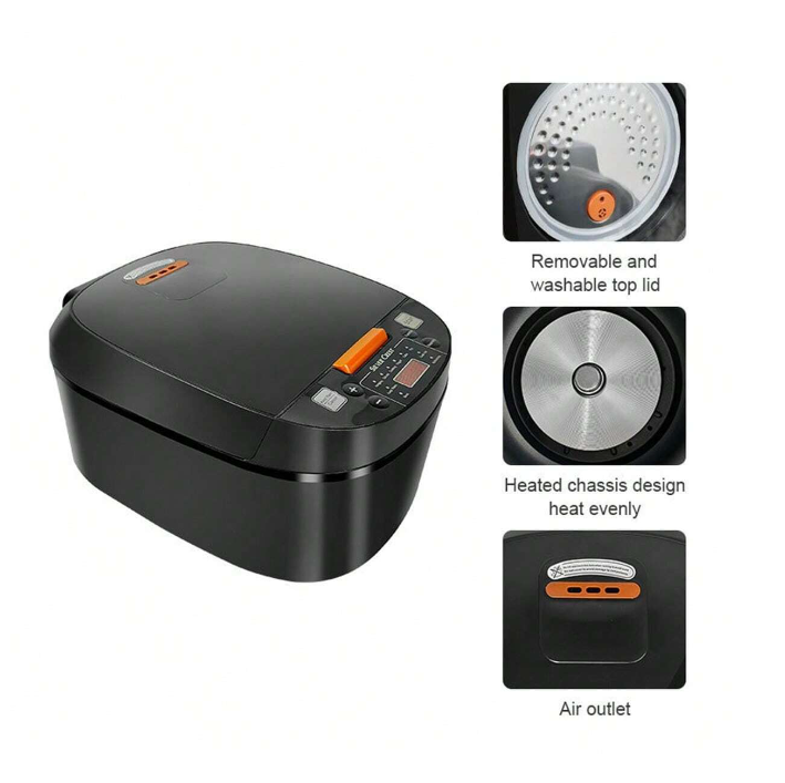Multifunctional Digital 5l Household Intelligent Electric Smart Rice Cooker With Large Capacity Reservation Timing Function