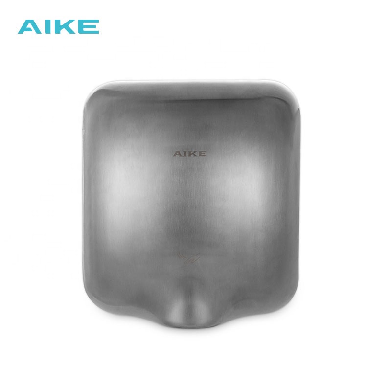 AIKE AK2801 новый дизайн коммерческих 1400 Вт портативный мощный ручной фен из нержавеющей стали инфракрасный датчик Электрический для туалета