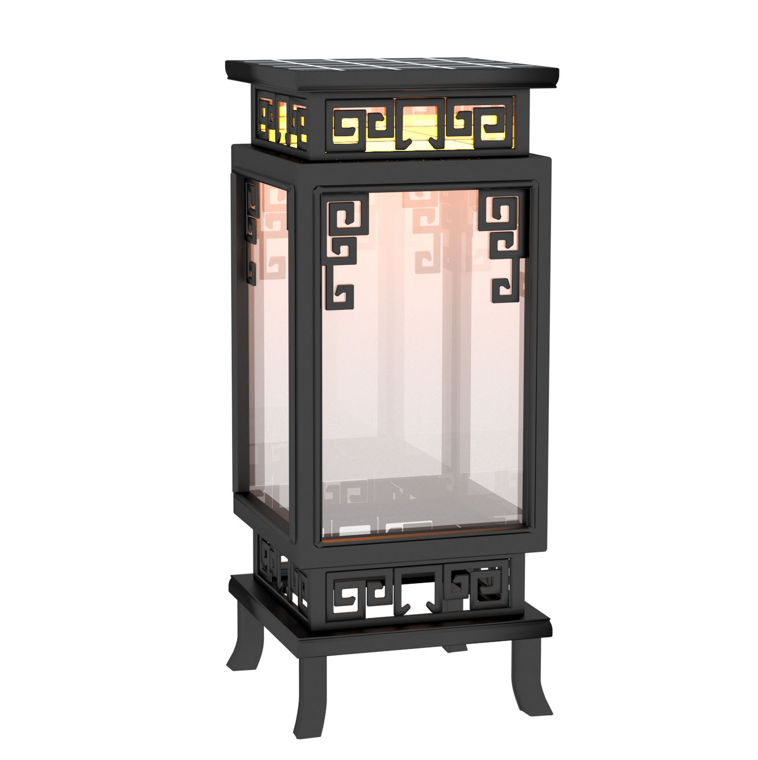 LED outdoor Outdoor Bollards lights 10W aluminum material body clear glass Asian style