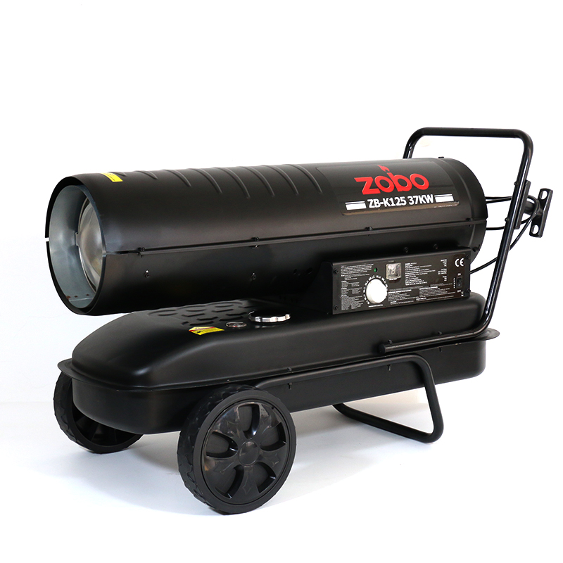 ZOBO K125 37KW Easy Operating High Quality Cheap Kerosene Diesel Warm Fan Heater Blower for Garages Gardens Chicken House