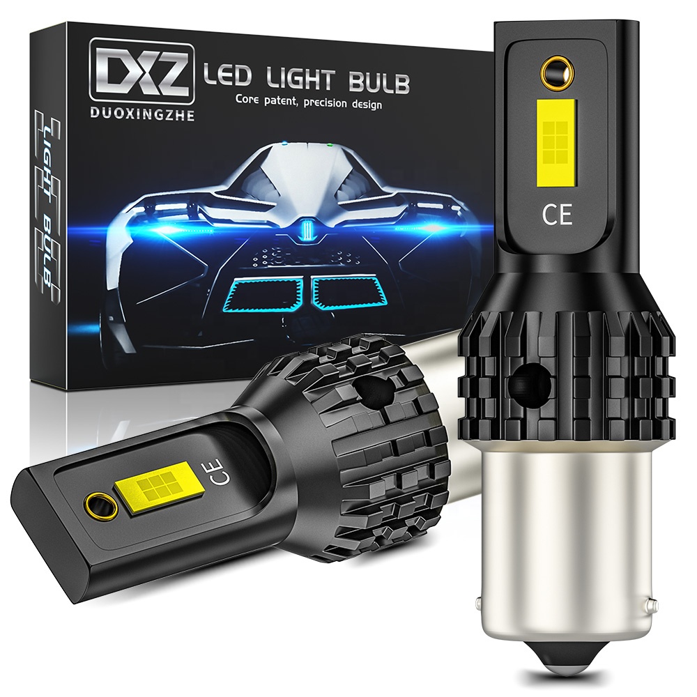 DXZ 2 шт. 1156 S25 BA15S P21W LED 1157 T20 T25 LED Canbus 2-SMD 1200LM 7440 3156 3157 автомобильный сигнал поворота Стоп-сигнал свет лампы