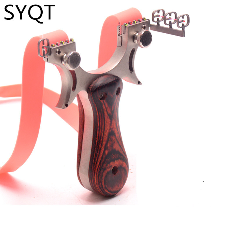 Slingshot катапульты охотничьи высокого качества из нержавеющей стали с резиновой лентой для наружной съемки игры sling shot