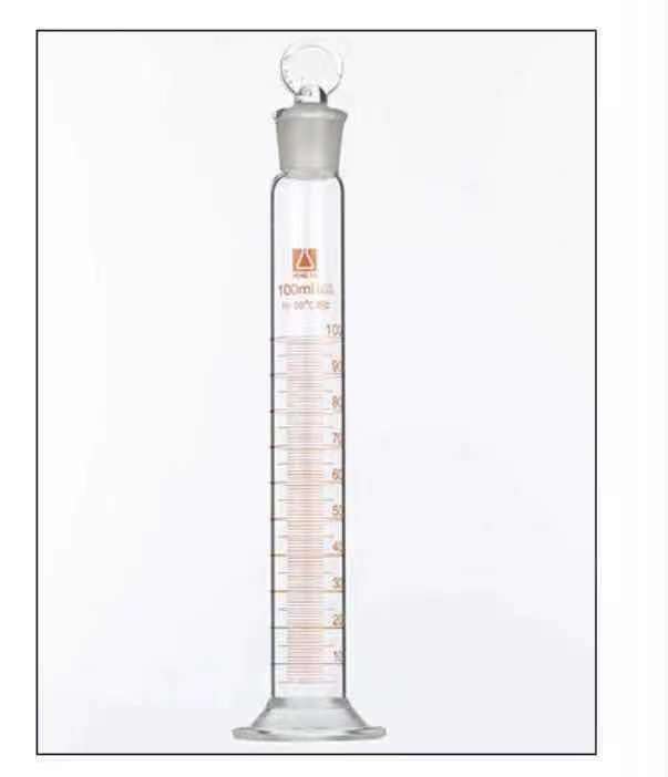 New glass measuring cylinder laboratory measuring graduated cylinder with scale