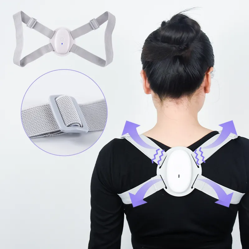 Posture Trainer Electric Vibrating Adjustable Upper Back Shoulder Posture Corrector Brace Correction Upright Posture Trainer