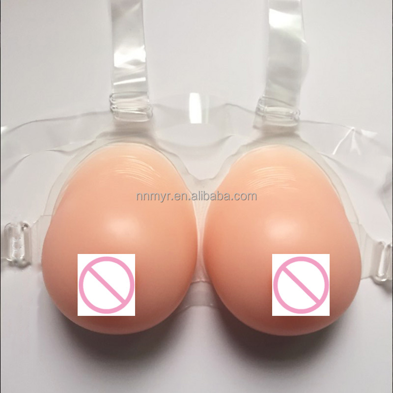 1000 g Triangle realistic boobs with nipples custom Silicone prothesis mastectomy breast form for cosplay