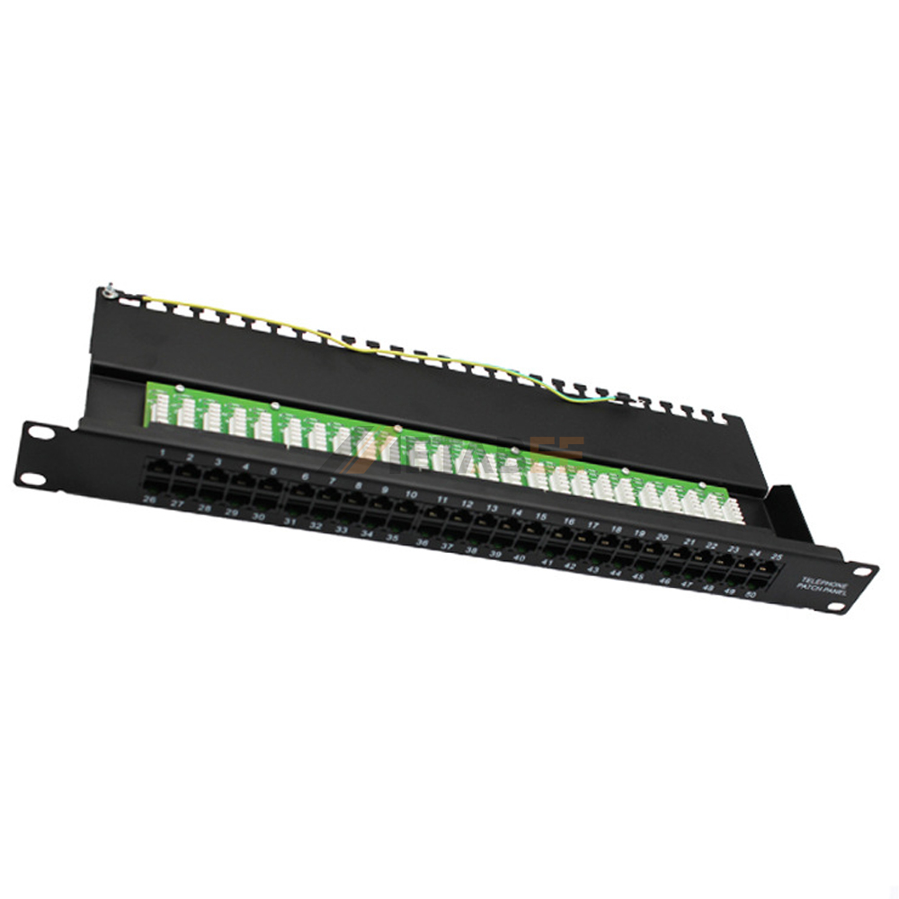 Коммутационная панель Keystone RJ45 RJ11, 19 дюймов, 2U, 50 портов