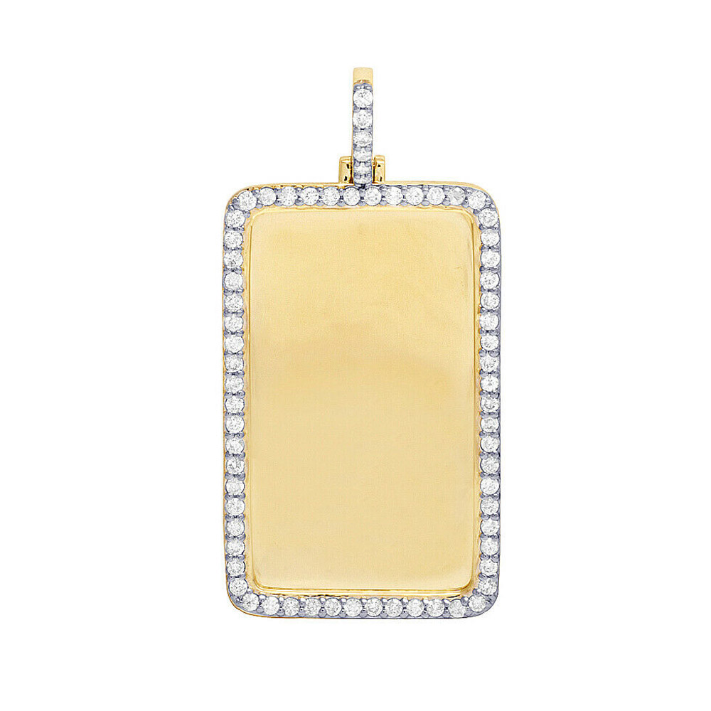 HIP HOP Iced out blank photo pendants custom square picture pendant