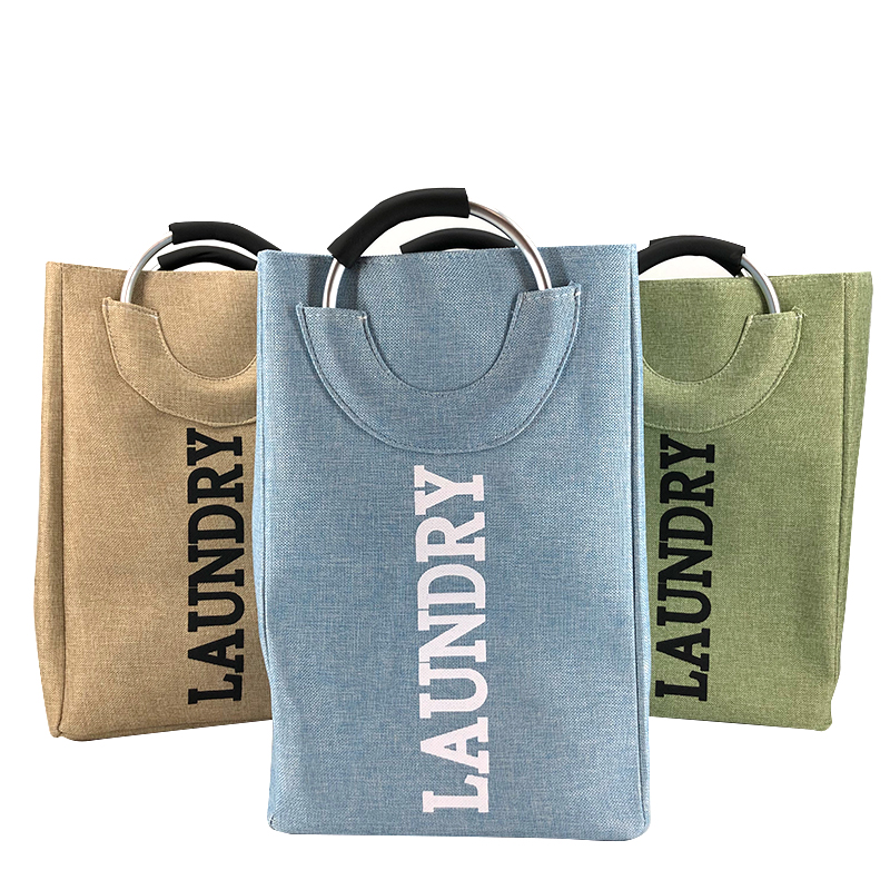 High Quality Folding Plastic Laundry Basket Clothes Storage Laundry Basket