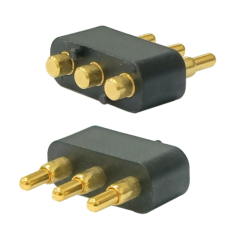 Pitch 4.5mm 3PPogo pin Spring-Loaded Connector Pogo Pin connector 3P single array Pogo Pin connector solder pin