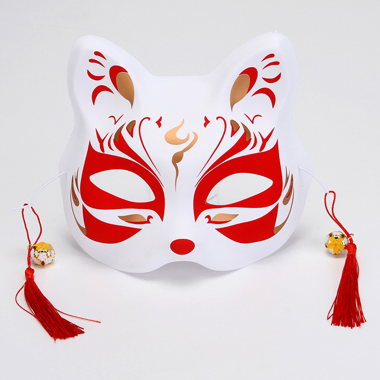 Cat face fox female half face antique props animation two dimensional Cosplay props