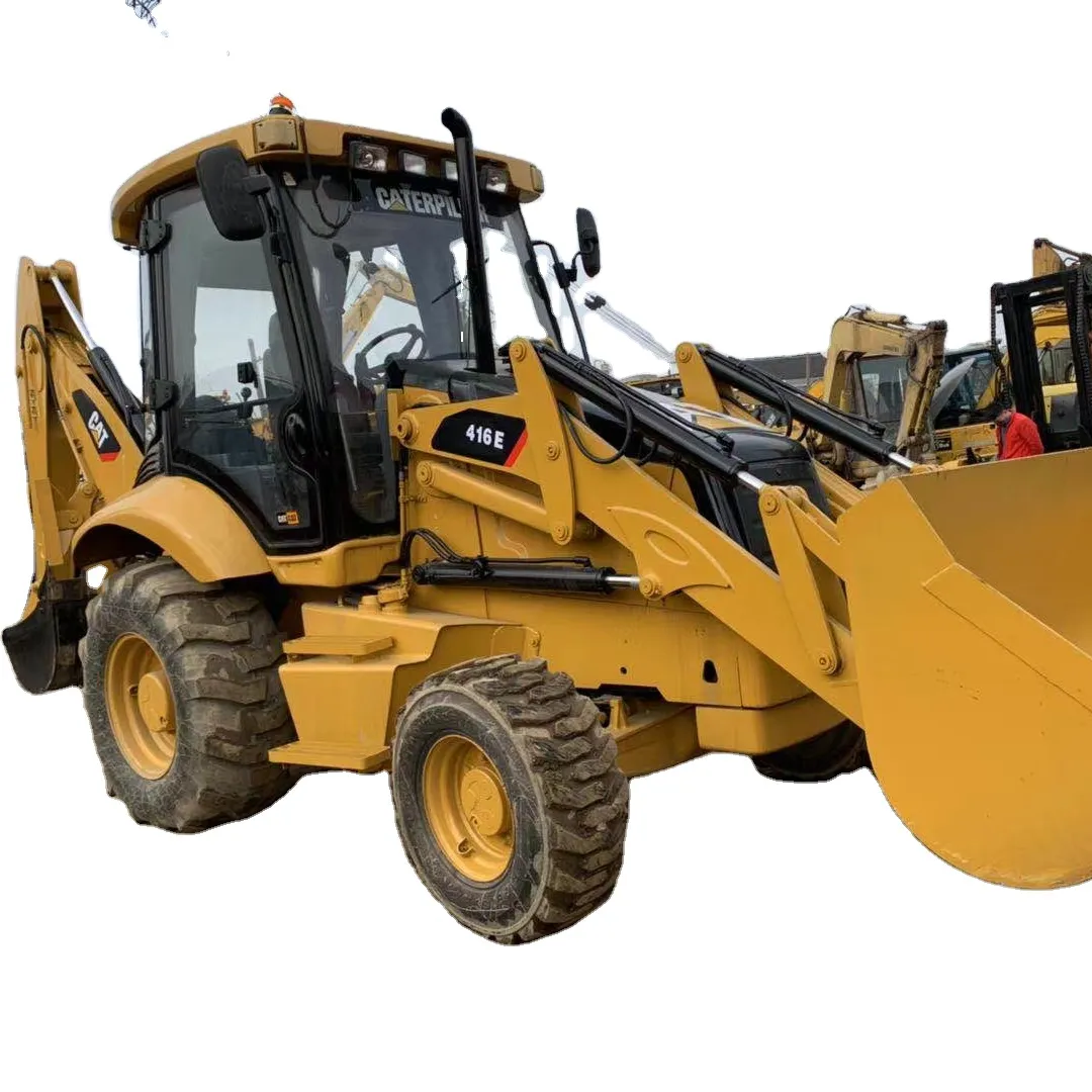 Good Condition Cat 416 E Backhoe Loader CAT 416 E For Sale Caterpillar Used Backhoe Loader In China