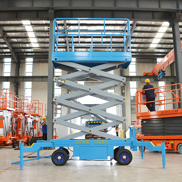 Qiyun kinglift мебель для склада, тяжелое мобильное гидравлическое ножничное подъемное оборудование с четырьмя выходами
