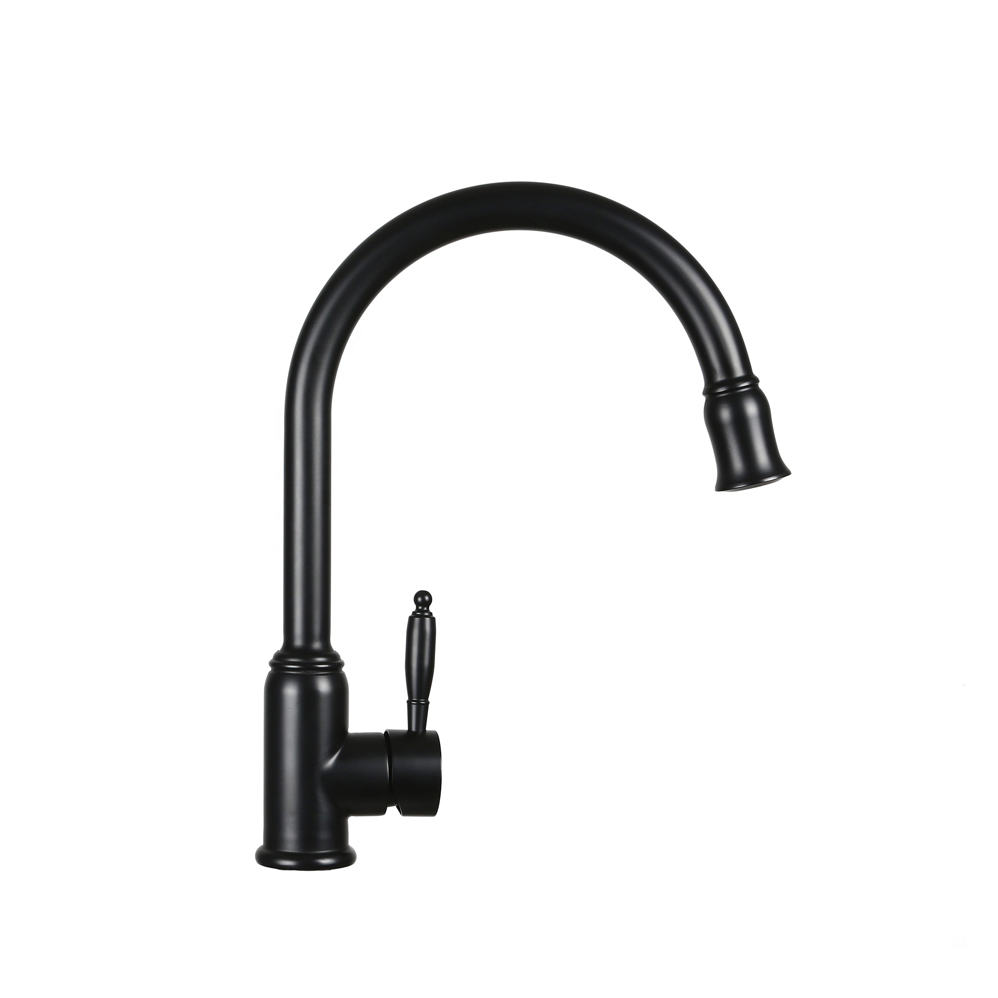 2021 New Arrival Single Handle Stainless Steel Black Sink Mixer Kitchen Taps Faucet
