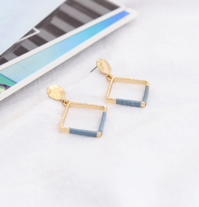 Retro Thick Heavy Block Earring Titanium Steel Geometric Earrings for Women 2021 hypoallergenic earrings minimalist earing