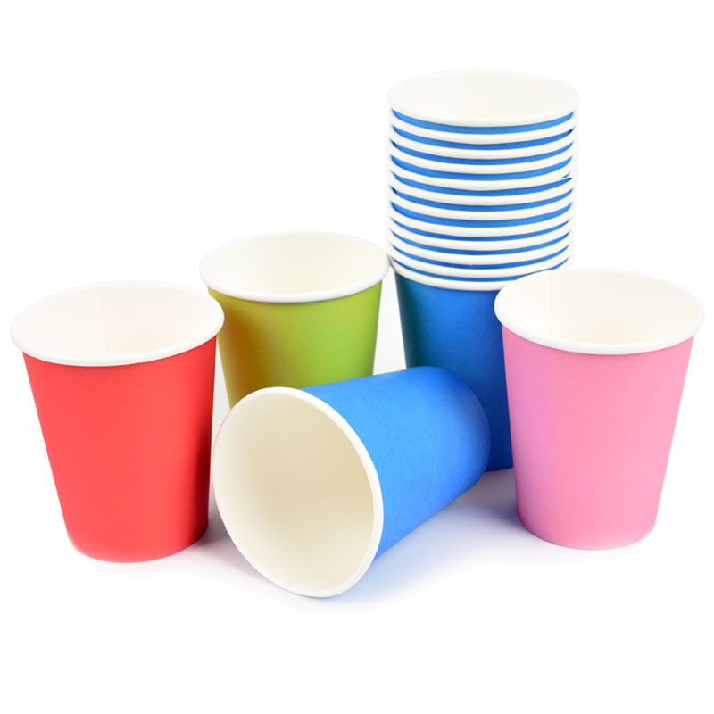 Fast Delivery 10PCs/Bag Disposable beverage paper cup for party decoration biodegradable paper cup for hot tea coffee and juice