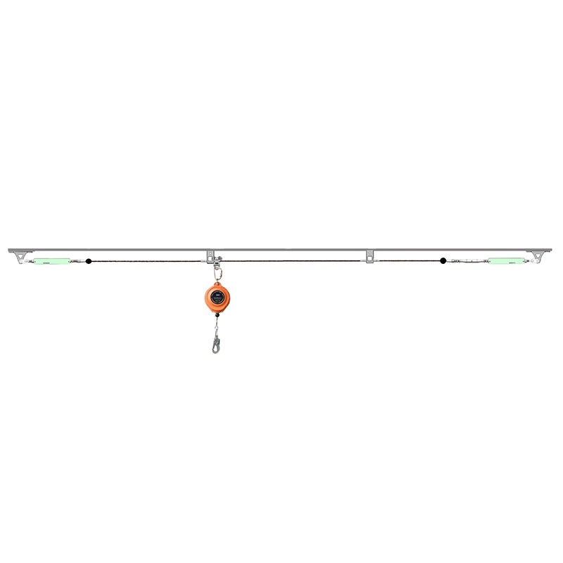 30m Horizontal Overhead Lifeline System Fall Protection at Height PPE