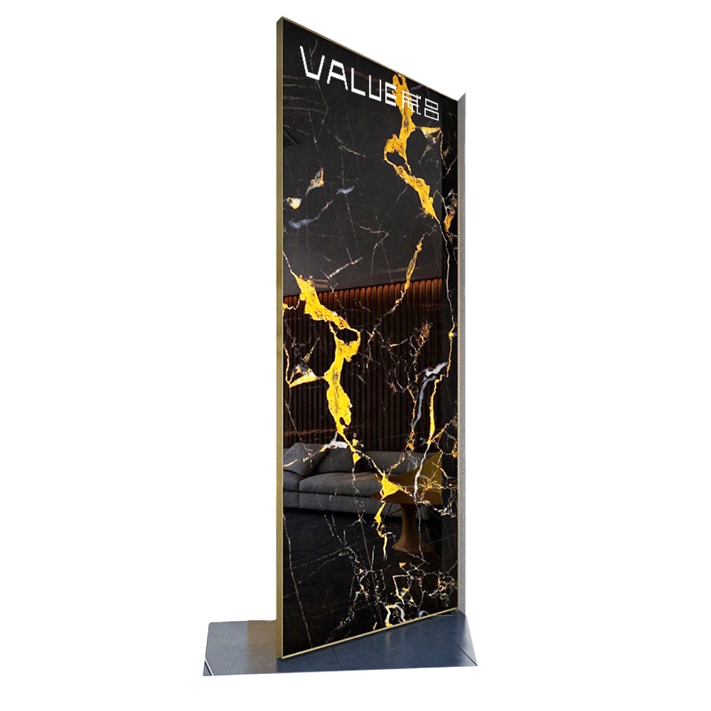 Luxury Aluminum Rotate Frame Pivot Doors Modern Entry Marble Design sliding Door