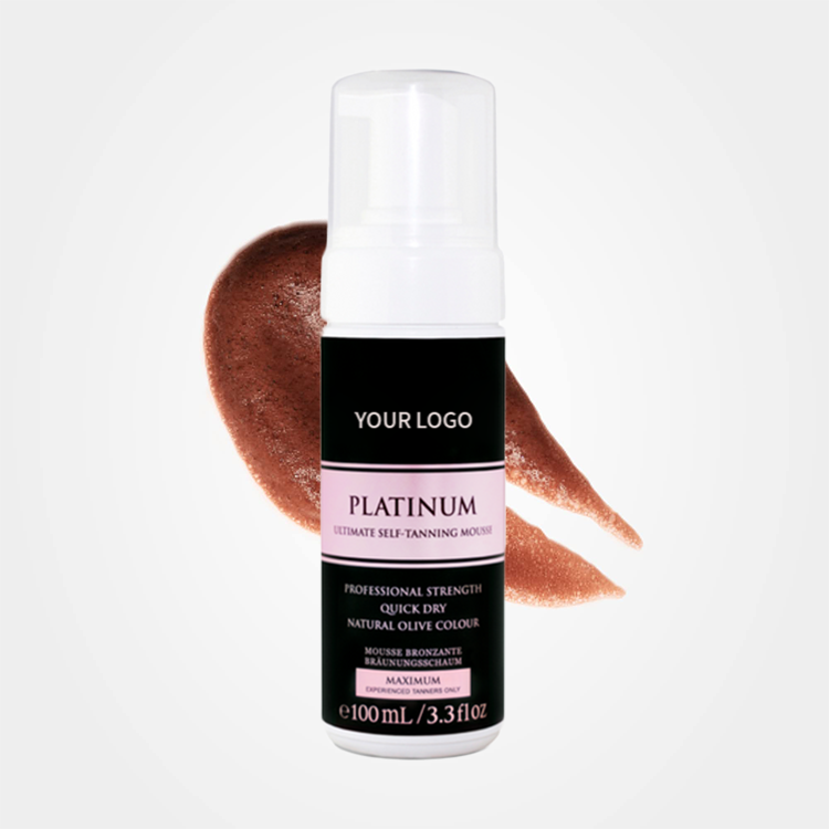 Private Label Professional Logo Customization Ultra Dark Bulk Tanner Body Care Fake Spray Foams Lotion Tan Self Tanning Mousse