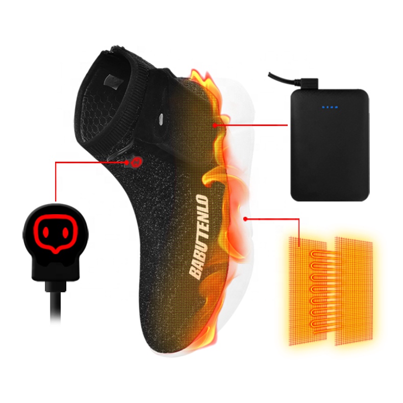 Зимние 5V USB графеновые Умные Ботинки с контролем температуры, обувь с подогревом и перезаряжаемой батареей, мужские и женские модели