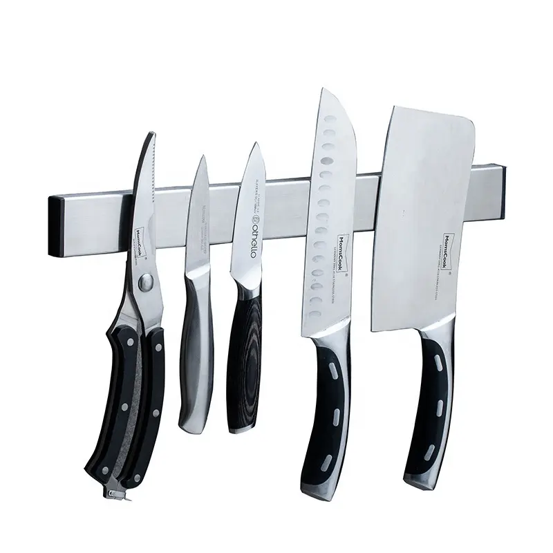 OEM Customized Holding Storage Safe Knife Rack Kitchen Accessories Stainless steel Magnetic Knife Rack