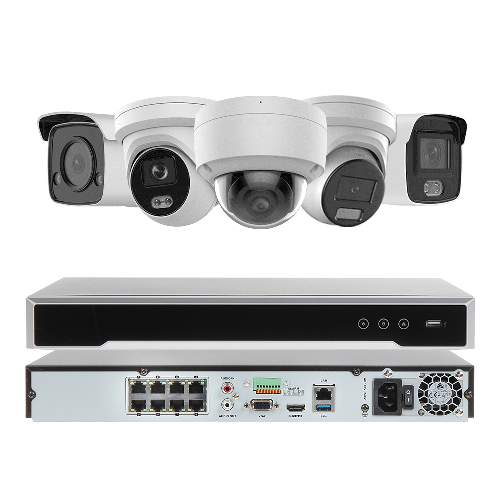 Комплект полноцветных ip-камер безопасности Hitosino oem HK coluorvu 4mp 5 mp 8mp 4k vu dome poe nvr комплекты систем видеонаблюдения