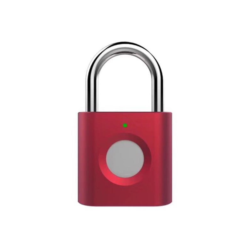 Custom Usb Rechargeable Smart Fingerprint Padlock Drawer Lock For Cabinets Suitcase Backpacks Padlock