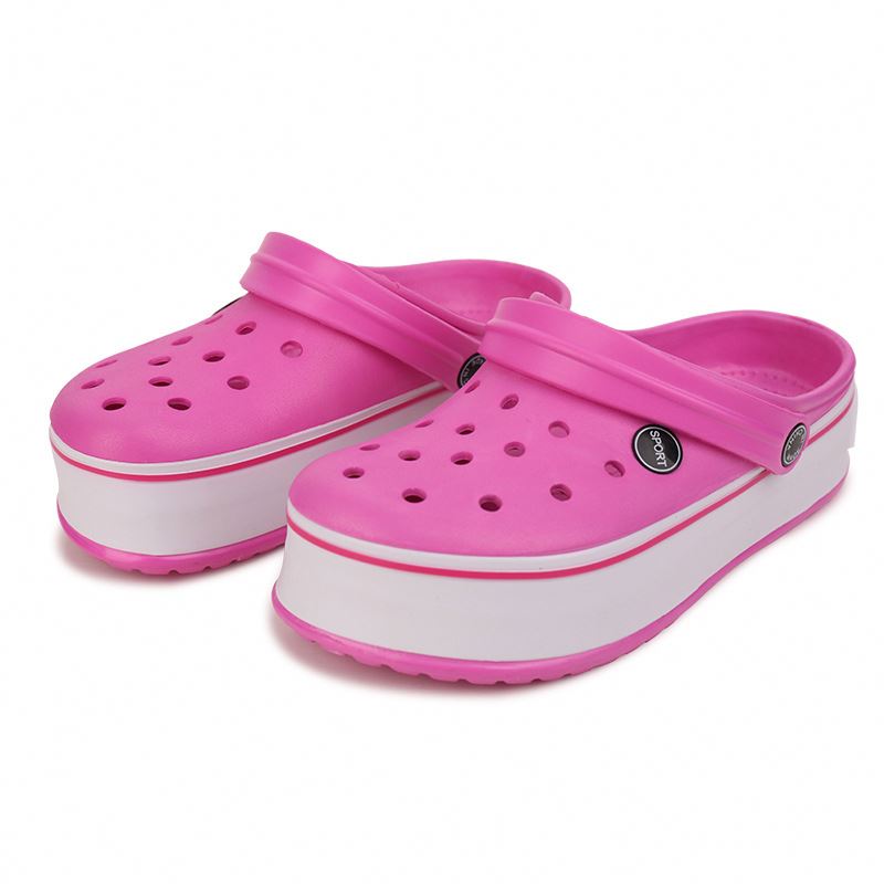 Летняя обувь croc для женщин, мягкие сандалии с подошвой eva, пляжные тапочки для дома