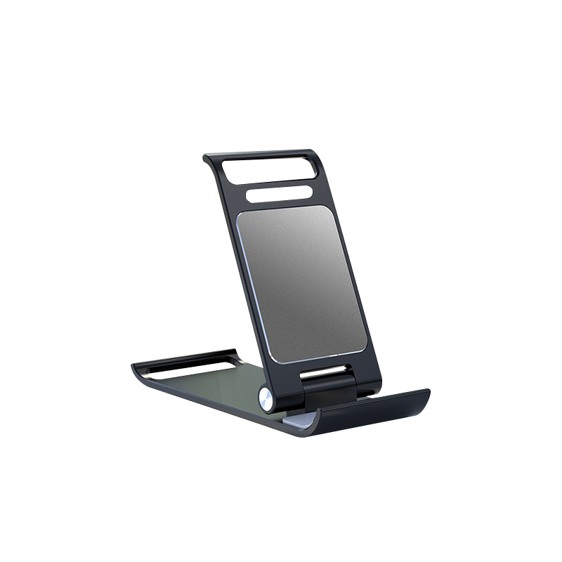 Plastic bracket foldable portable metal lazy bracket large area silicone anti-slip angle adjustable mobile phone bracket