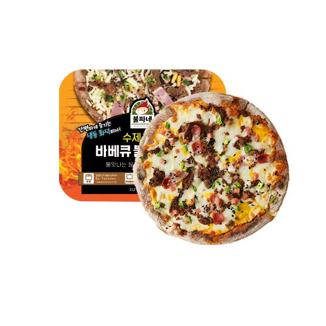 Лучшее качество, замороженная пицца bulgogi для барбекю, Сделано в Корее, это предварительно вырезанная пицца, чтобы легко съесть, пожарная кастрюля для пиццы