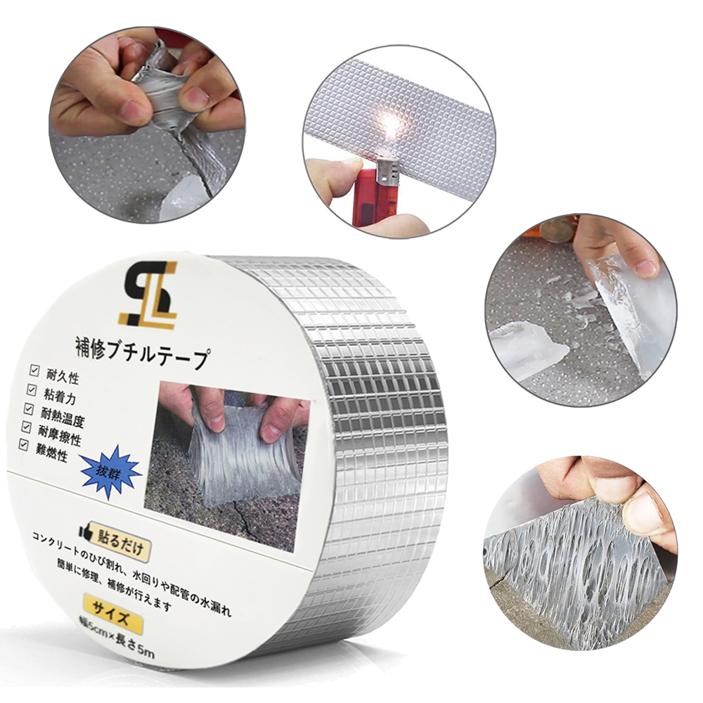 Custom Multi-use Repair Flash Aluminum Foil Butyl Rubber Sealant Tape