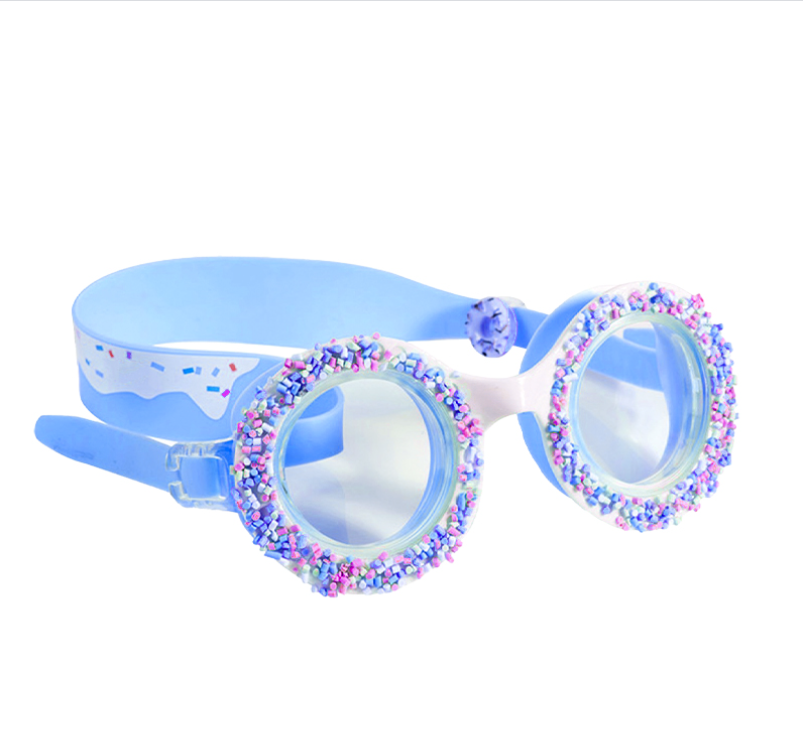 kid new cartoon pattern glass circle swimming goggles age 4-12 doughnut prescription swim glass swimming pool