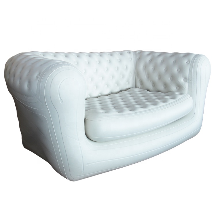 Top Selling white lounger sleeping corner camping relax huge chesterfield air outdoor inflatable sofa